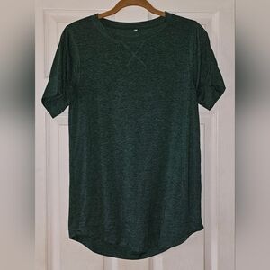 Women's Dark Green Long T-Shirt